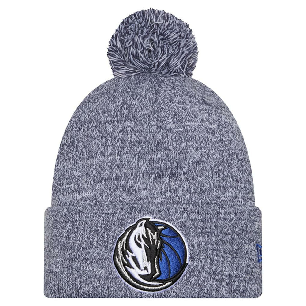 Dallas Mavericks Marled Cuffed Knit Hat with Pom Navy - NBA