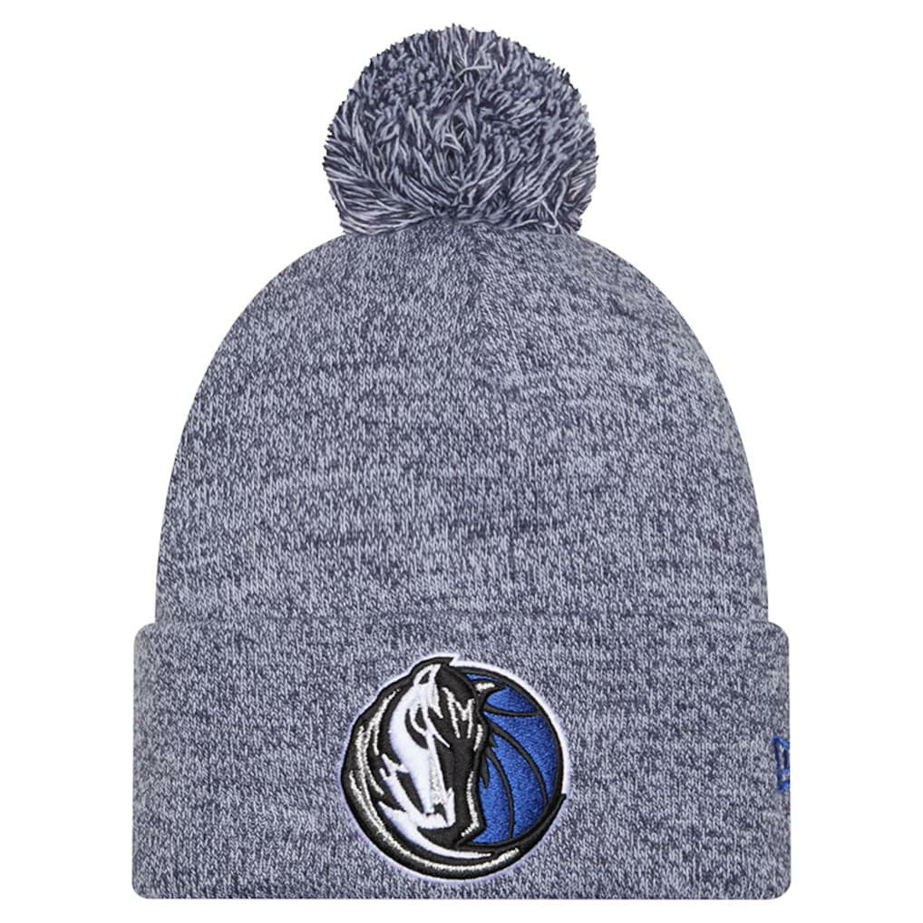 Dallas Mavericks Marled Cuffed Knit Hat with Pom Navy - NBA