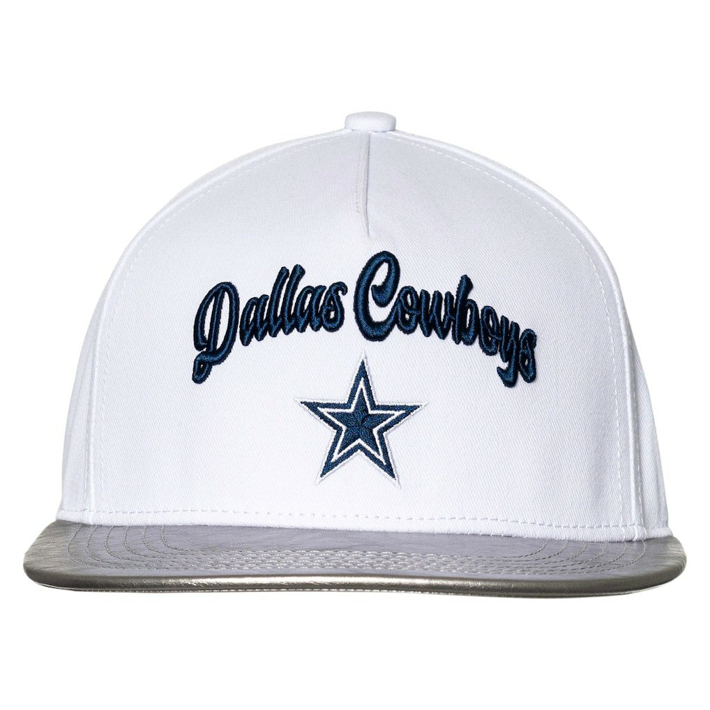 Dallas Cowboys The Wild Collective Women's Two-Tone Snapback Hat White/Silver | NFL