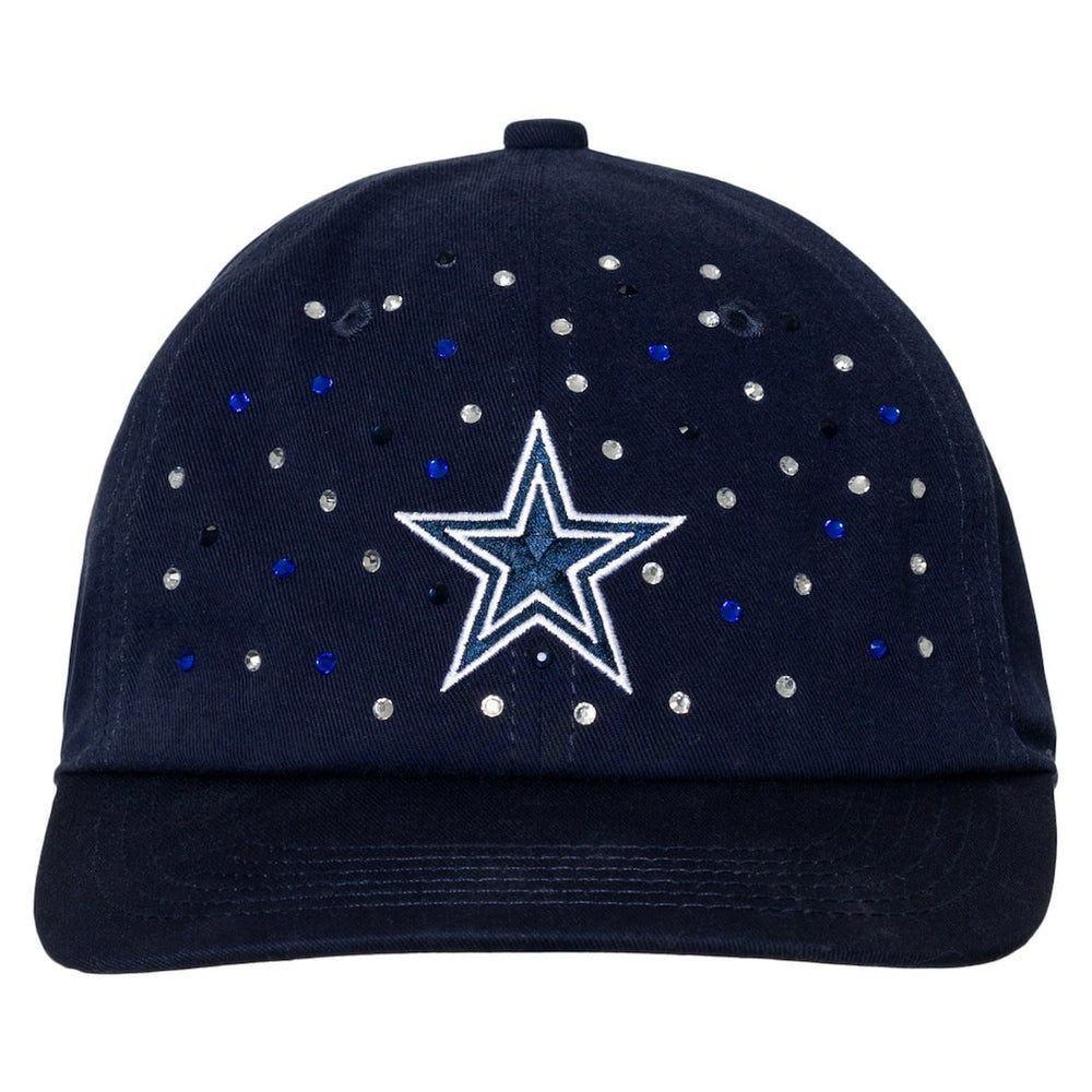 Dallas Cowboys The Wild Collective Women's Jeweled Adjustable Hat Navy | NFL
