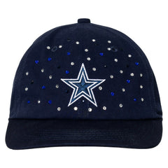 Dallas Cowboys The Wild Collective Women's Jeweled Adjustable Hat Navy | NFL