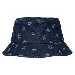 Dallas Cowboys The Wild Collective Women's Denim Bucket Hat Navy | NFL