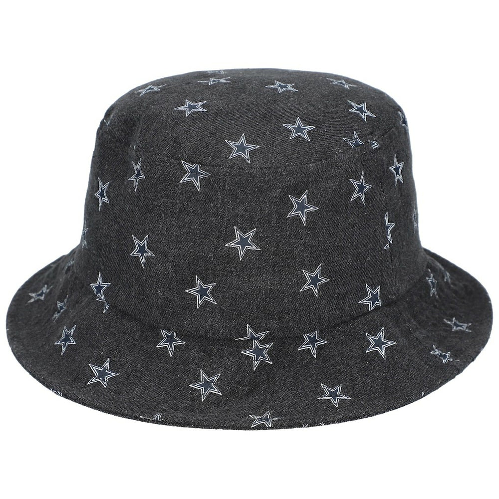 Dallas Cowboys The Wild Collective Women's Denim Bucket Hat Black | NFL