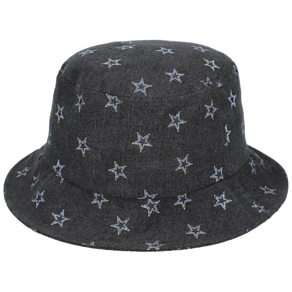 Dallas Cowboys The Wild Collective Women's Denim Bucket Hat Black | NFL