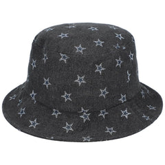 Dallas Cowboys The Wild Collective Women's Denim Bucket Hat Black | NFL