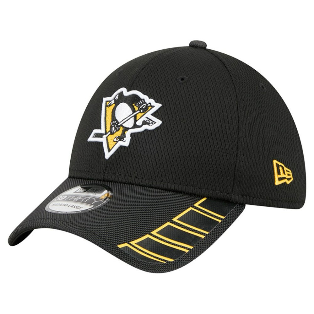 Pittsburgh Penguins New Era Visor Hit 39THIRTY Flex Hat - Black - NHL