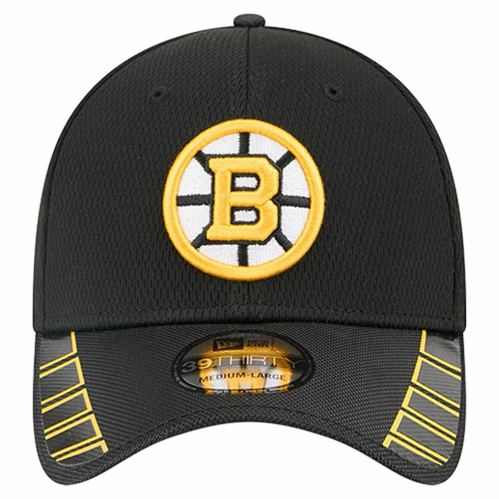 Boston Bruins New Era Visor Hit 39THIRTY Flex Hat - Black - NHL