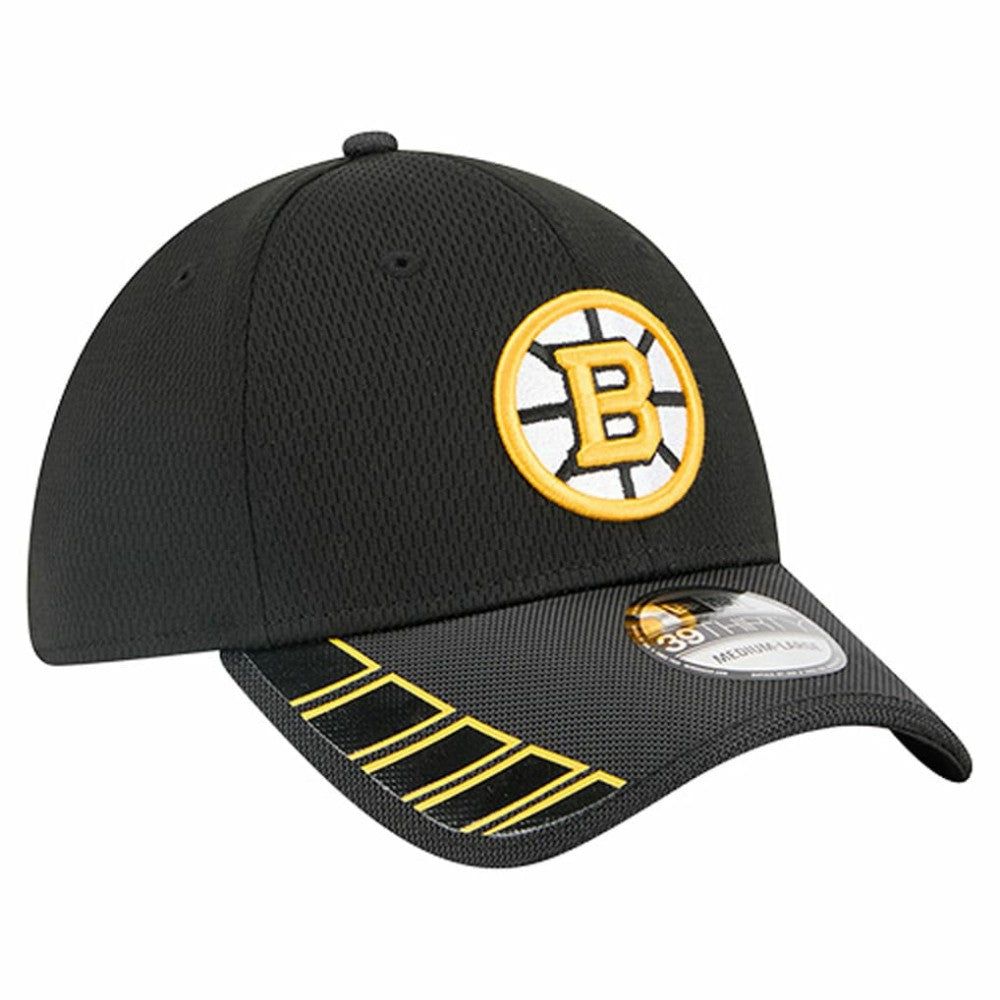 Boston Bruins New Era Visor Hit 39THIRTY Flex Hat - Black - NHL