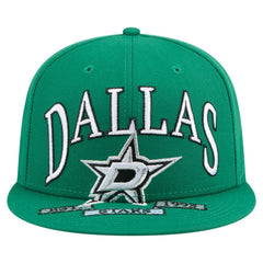 Dallas Stars New Era Oversized Vintage Arch 59Fifty Fitted Hat - Kelly Green - NHL