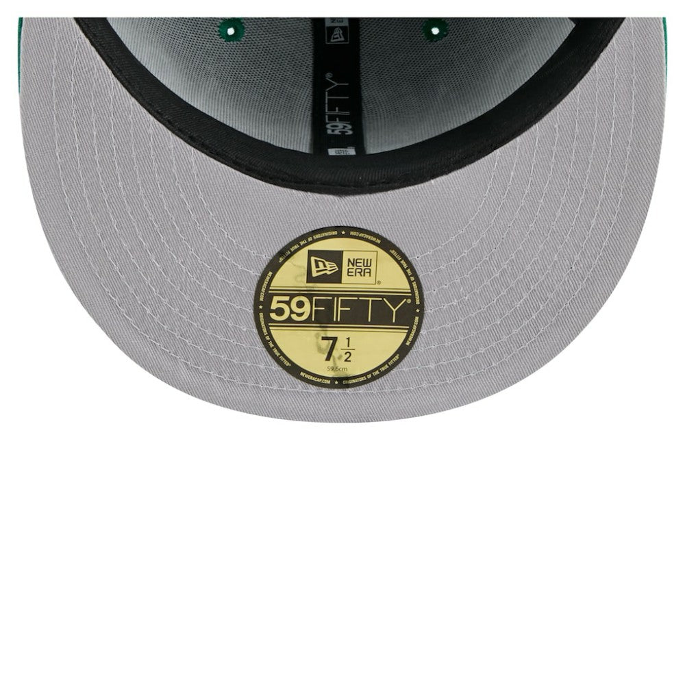 Dallas Stars New Era Oversized Vintage Arch 59Fifty Fitted Hat - Kelly Green - NHL