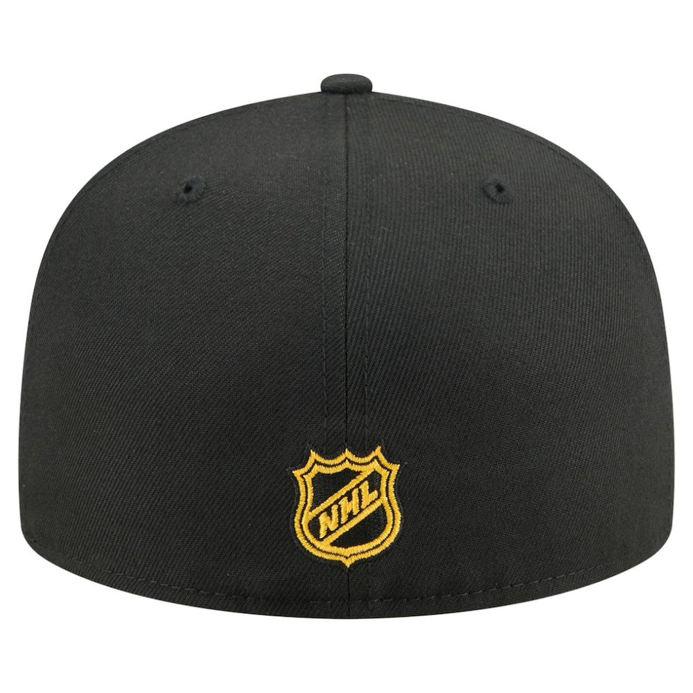 Pittsburgh Penguins New Era Oversized Vintage Arch 59Fifty Fitted Hat - Black - NHL