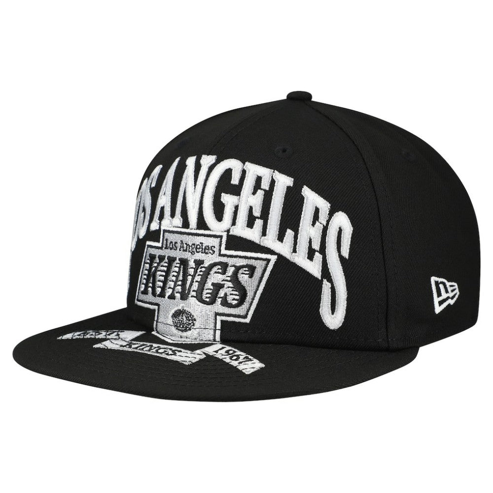 Los Angeles Kings New Era Oversized Vintage Arch 59Fifty Fitted Hat - Black - NHL