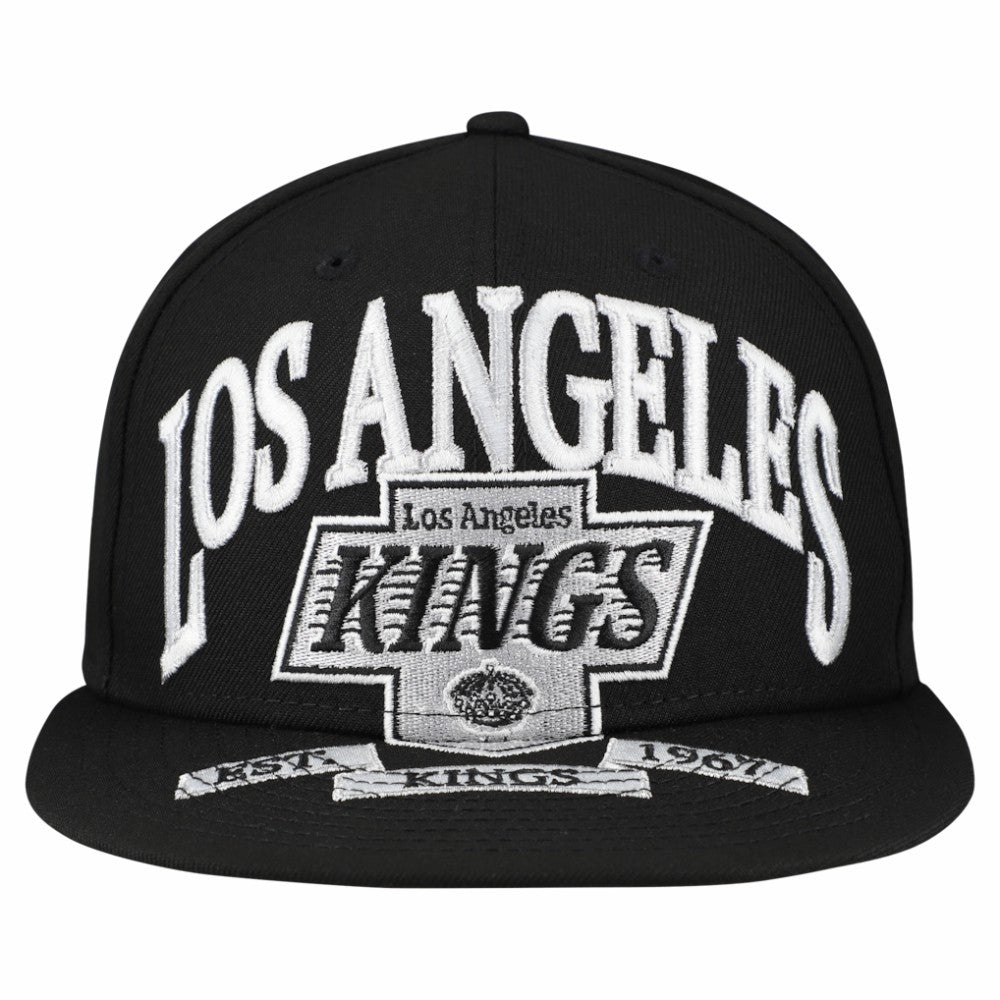 Los Angeles Kings New Era Oversized Vintage Arch 59Fifty Fitted Hat - Black - NHL