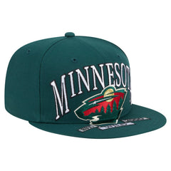 Minnesota Wild New Era Oversized Vintage Arch 59Fifty Fitted Hat - Green - NHL