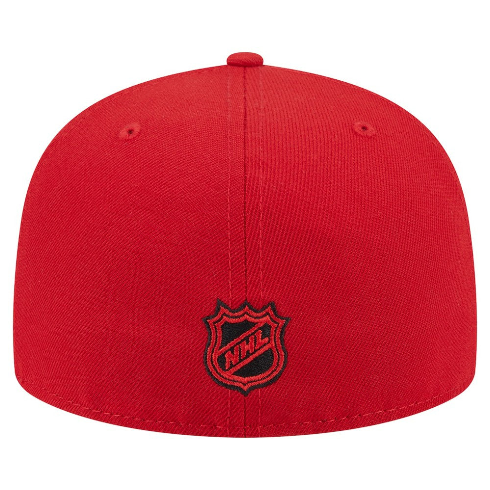 New Jersey Devils New Era Oversized Vintage Arch 59Fifty Fitted Hat - Red - NHL