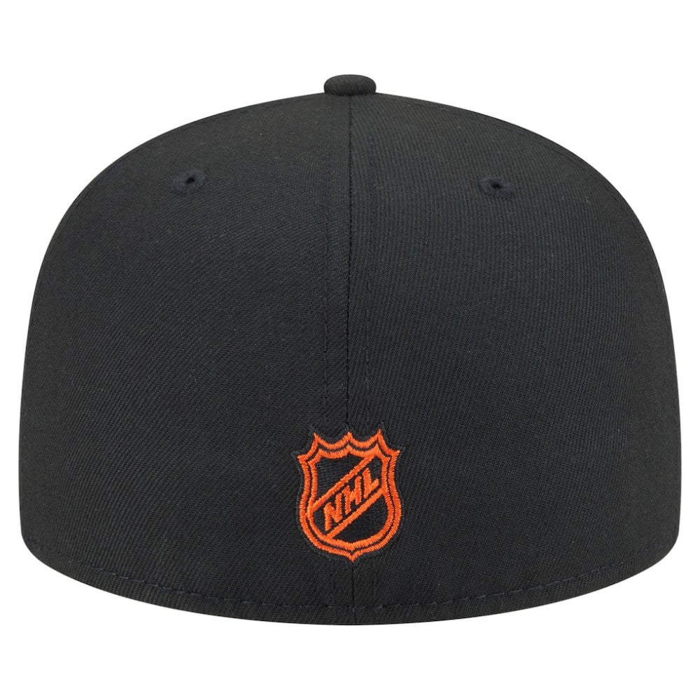 Philadelphia Flyers New Era Oversized Vintage Arch 59Fifty Fitted Hat - Black - NHL