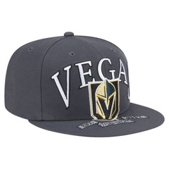 Vegas Golden Knights New Era Oversized Vintage Arch 59Fifty Fitted Hat - Gray - NHL