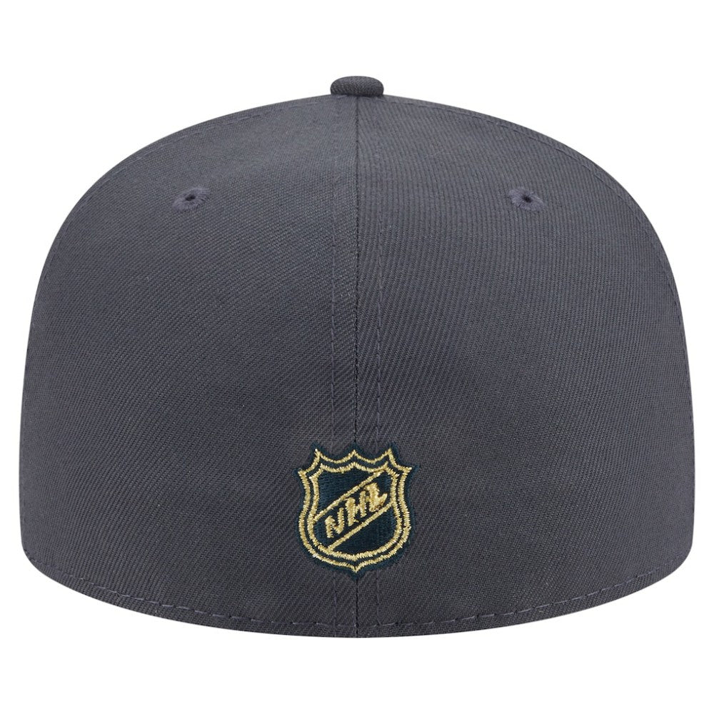 Vegas Golden Knights New Era Oversized Vintage Arch 59Fifty Fitted Hat - Gray - NHL
