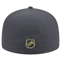 Vegas Golden Knights New Era Oversized Vintage Arch 59Fifty Fitted Hat - Gray - NHL