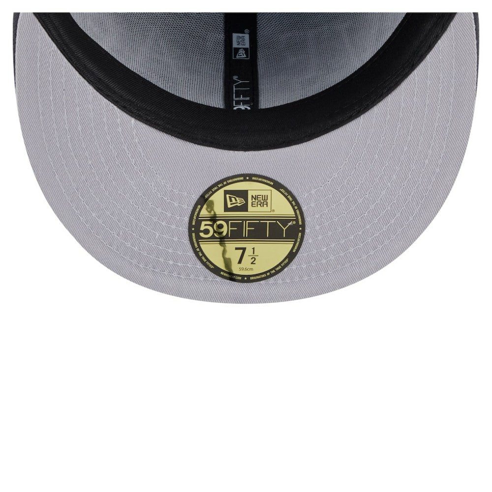 Vegas Golden Knights New Era Oversized Vintage Arch 59Fifty Fitted Hat - Gray - NHL