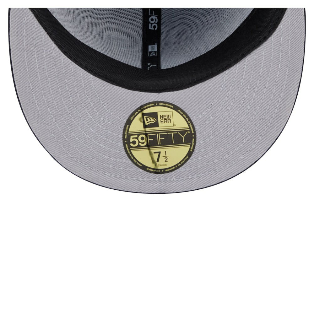 Seattle Kraken New Era Oversized Vintage Arch 59Fifty Fitted Hat - Deep Sea Blue - NHL