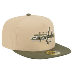 Washington Capitals New Era Color Pack Two-Tone 59FIFTY A-Frame Fitted Hat - Tan/Olive - NHL