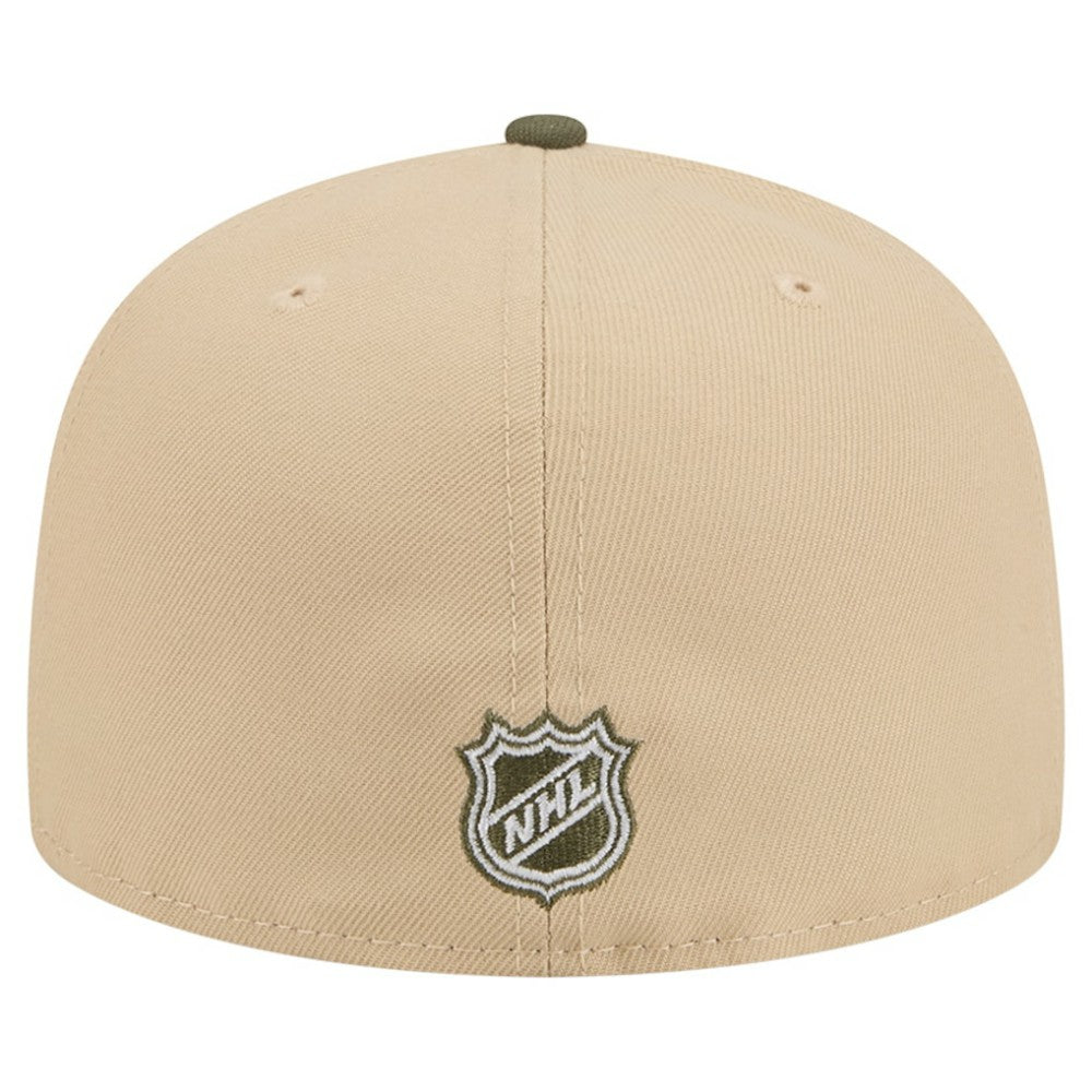 New York Rangers New Era Color Pack Two-Tone 59FIFTY A-Frame Fitted Hat - Tan/Olive - NHL
