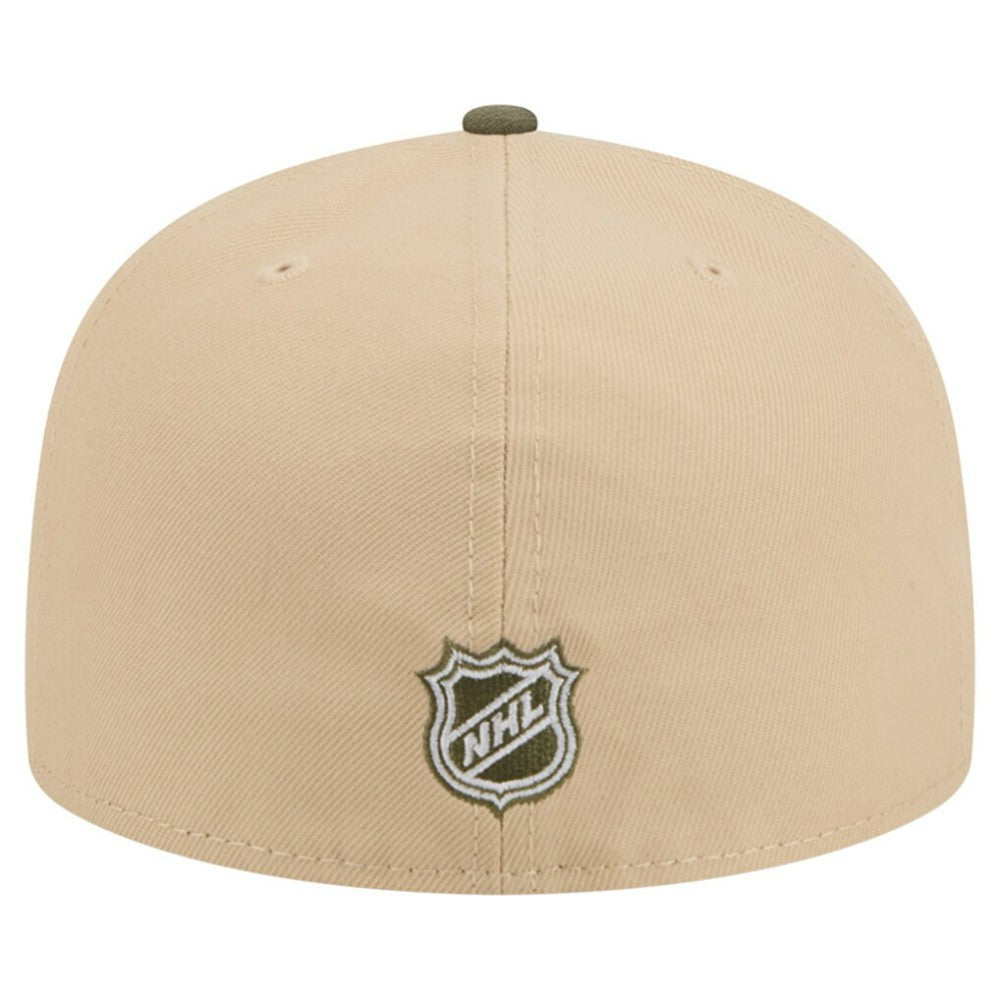 Philadelphia Flyers New Era Color Pack Two-Tone 59FIFTY A-Frame Fitted Hat - Tan/Olive - NHL