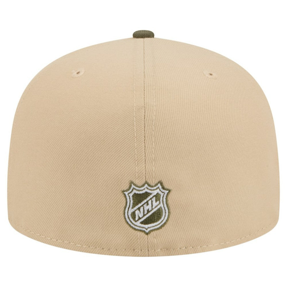 Boston Bruins New Era Color Pack Two-Tone 59FIFTY A-Frame Fitted Hat - Tan/Olive - NHL