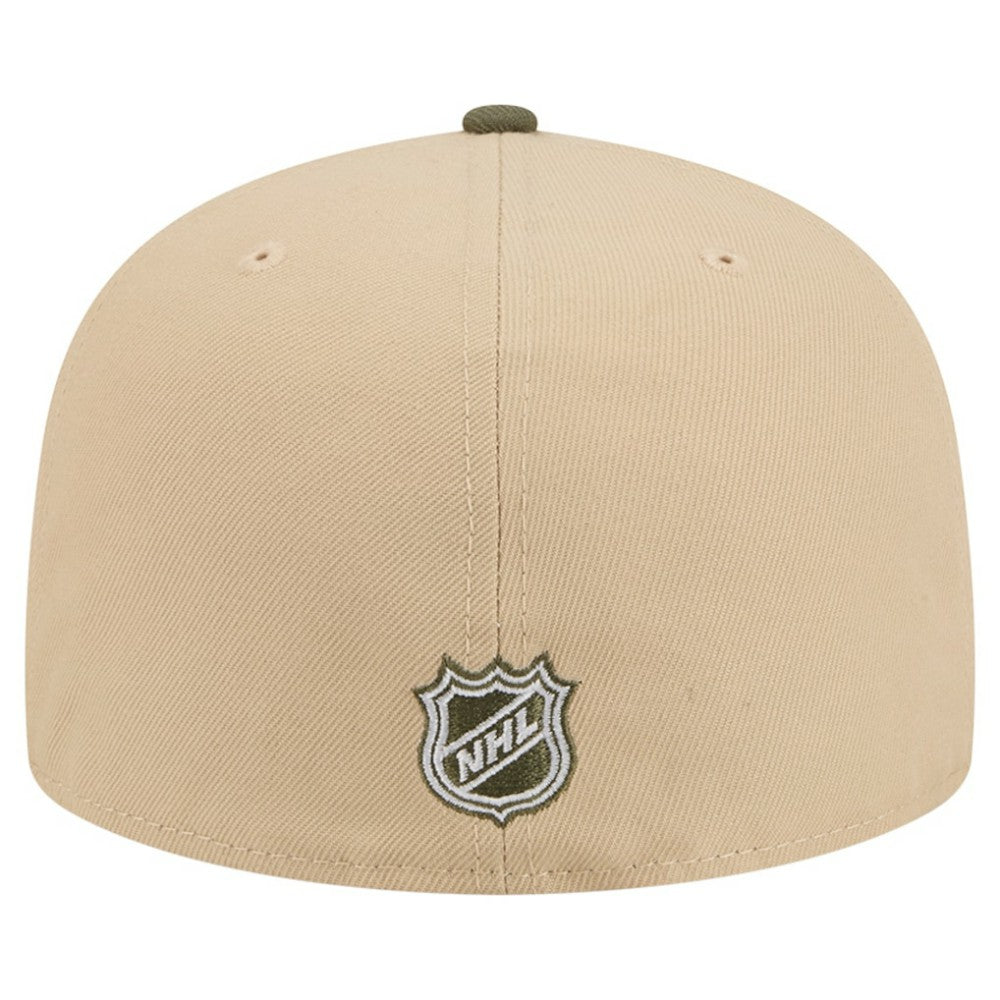 Colorado Avalanche New Era Color Pack Two-Tone 59FIFTY A-Frame Fitted Hat - Tan/Olive - NHL