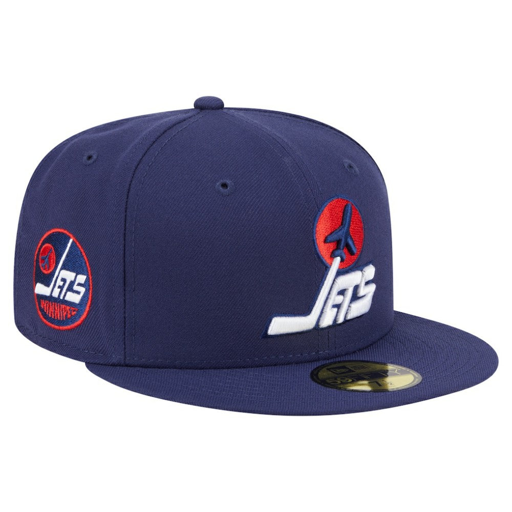 Winnipeg Jets New Era Deceptor 59FIFTY Fitted Hat - Navy - NHL