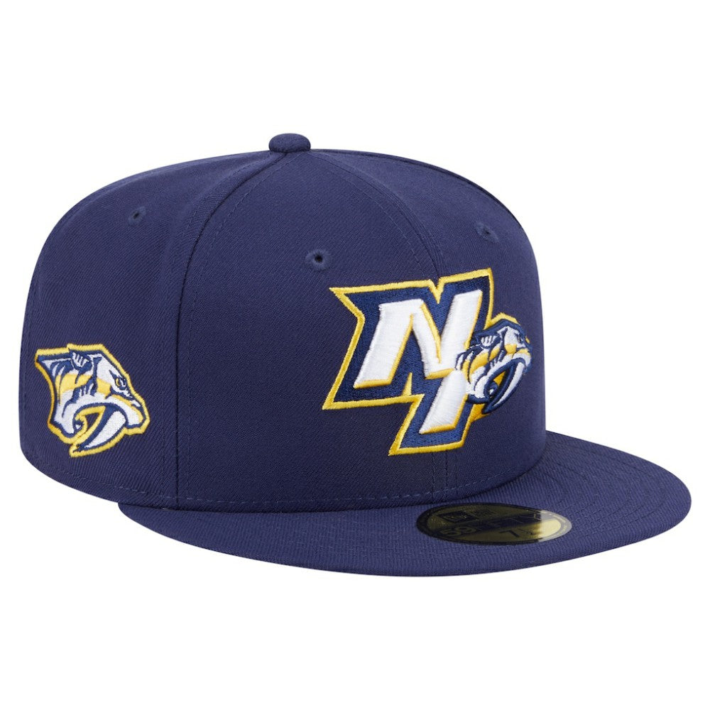 Nashville Predators New Era Deceptor 59FIFTY Fitted Hat - Navy - NHL