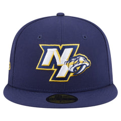 Nashville Predators New Era Deceptor 59FIFTY Fitted Hat - Navy - NHL
