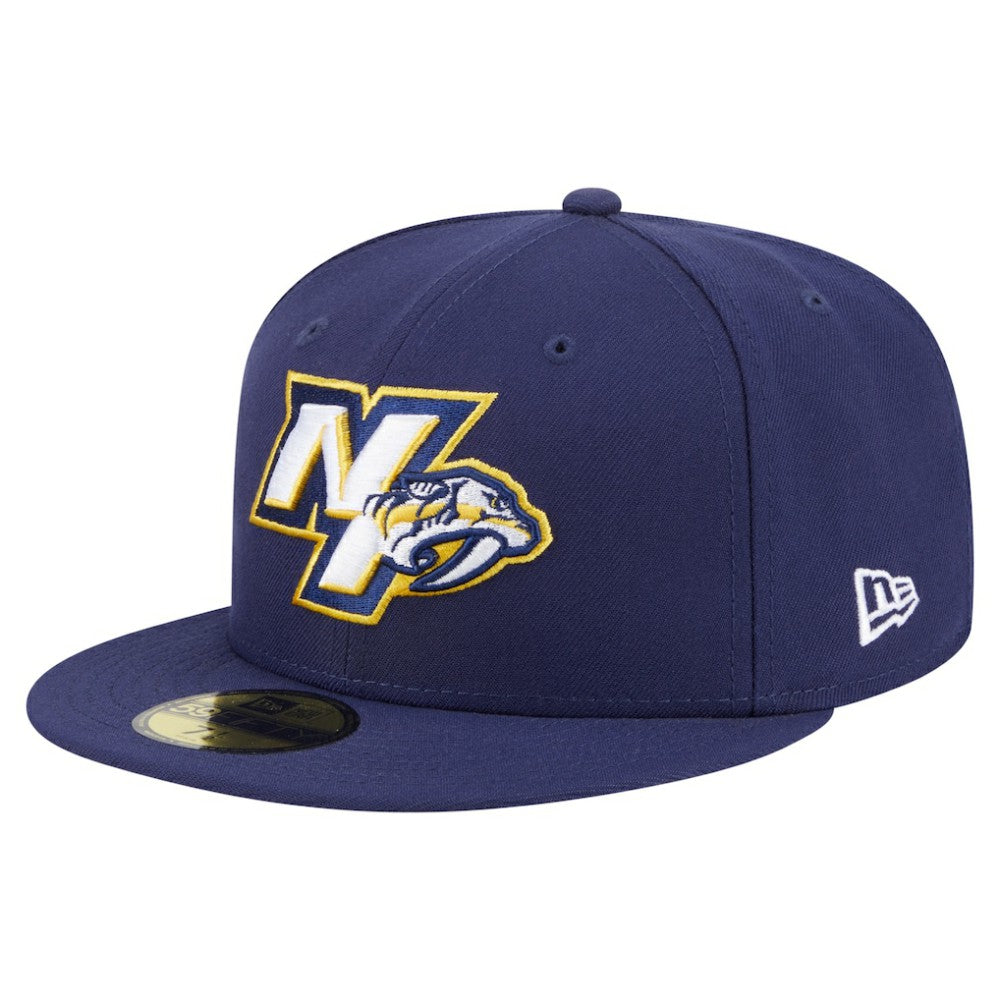 Nashville Predators New Era Deceptor 59FIFTY Fitted Hat - Navy - NHL