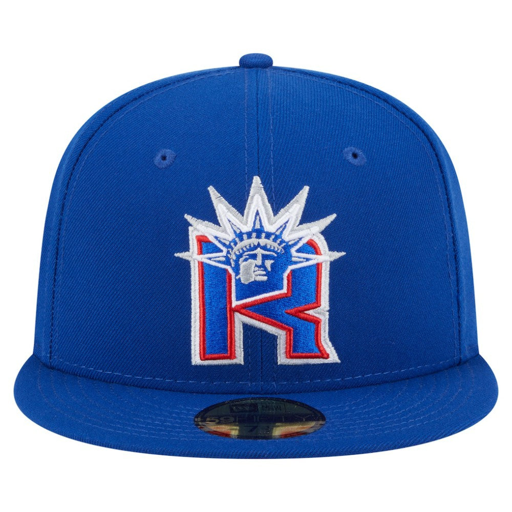 New York Rangers New Era Deceptor 59FIFTY Fitted Hat - Blue - NHL