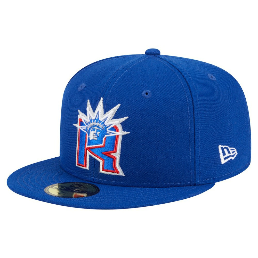 New York Rangers New Era Deceptor 59FIFTY Fitted Hat - Blue - NHL