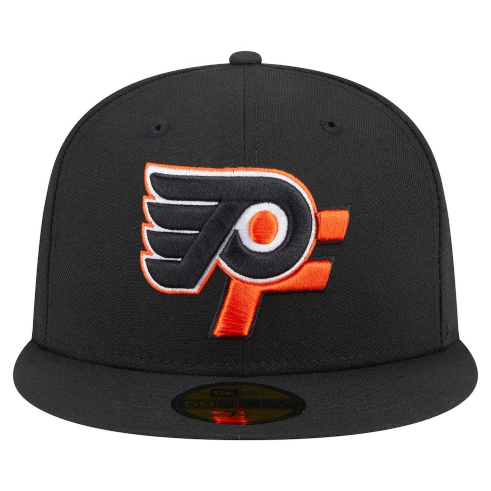Philadelphia Flyers New Era Deceptor 59FIFTY Fitted Hat - Black - NHL