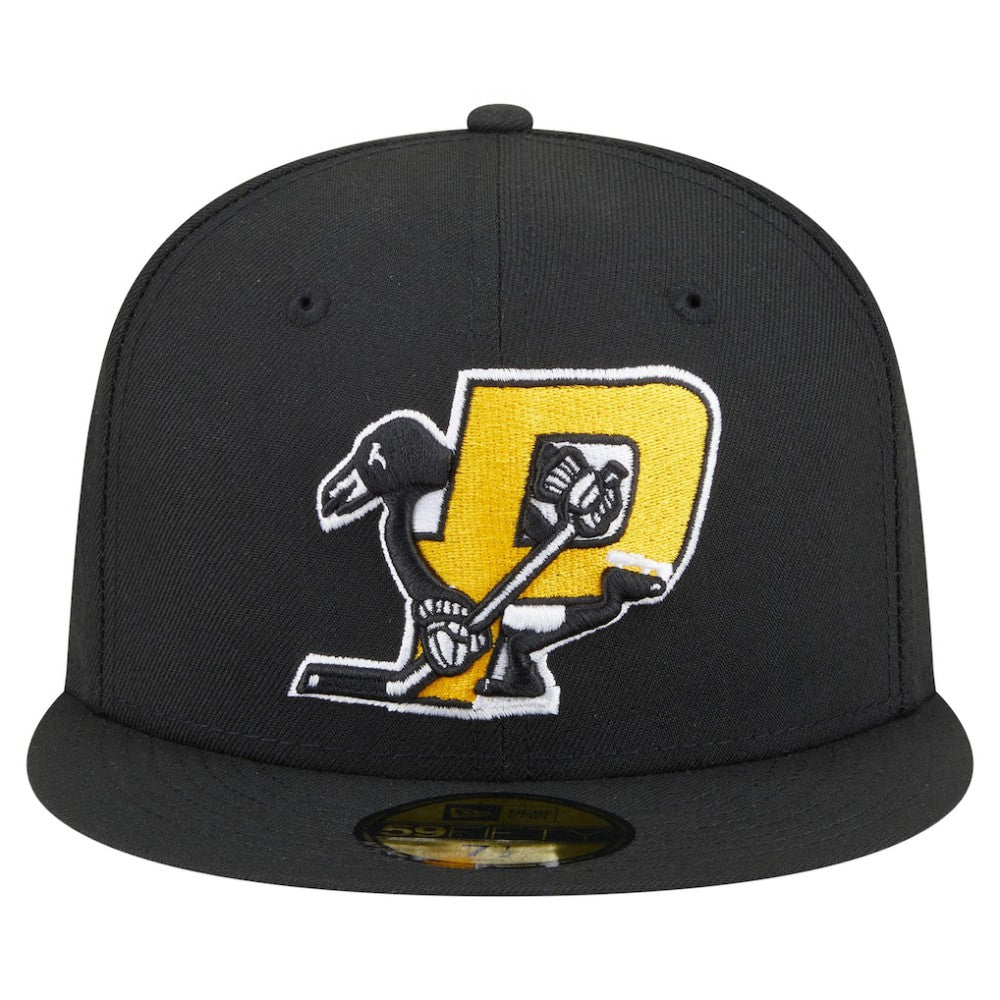 Pittsburgh Penguins New Era Deceptor 59FIFTY Fitted Hat - Black - NHL