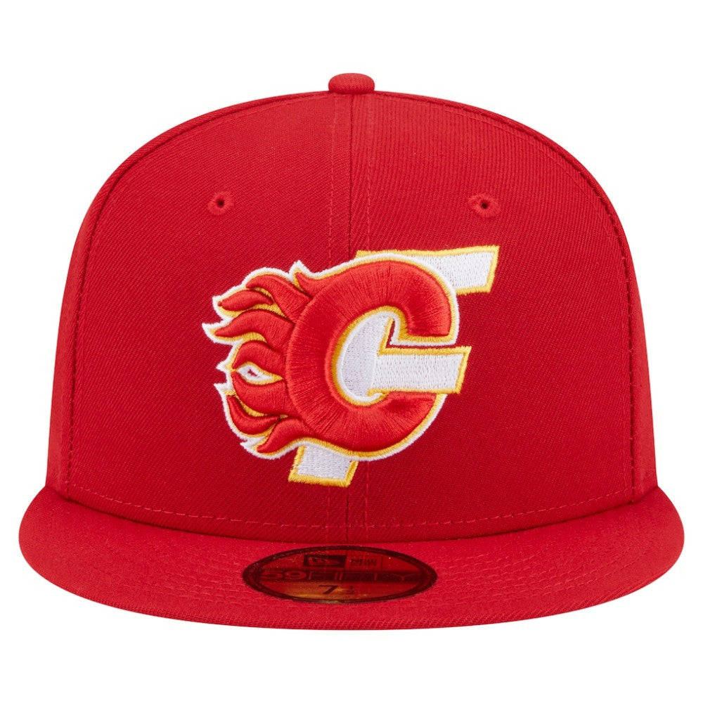 Calgary Flames New Era Deceptor 59FIFTY Fitted Hat - Red - NHL