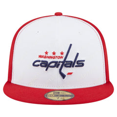 Washington Capitals New Era Repeat Two-Tone 59FIFTY Fitted Hat - White/Red - NHL