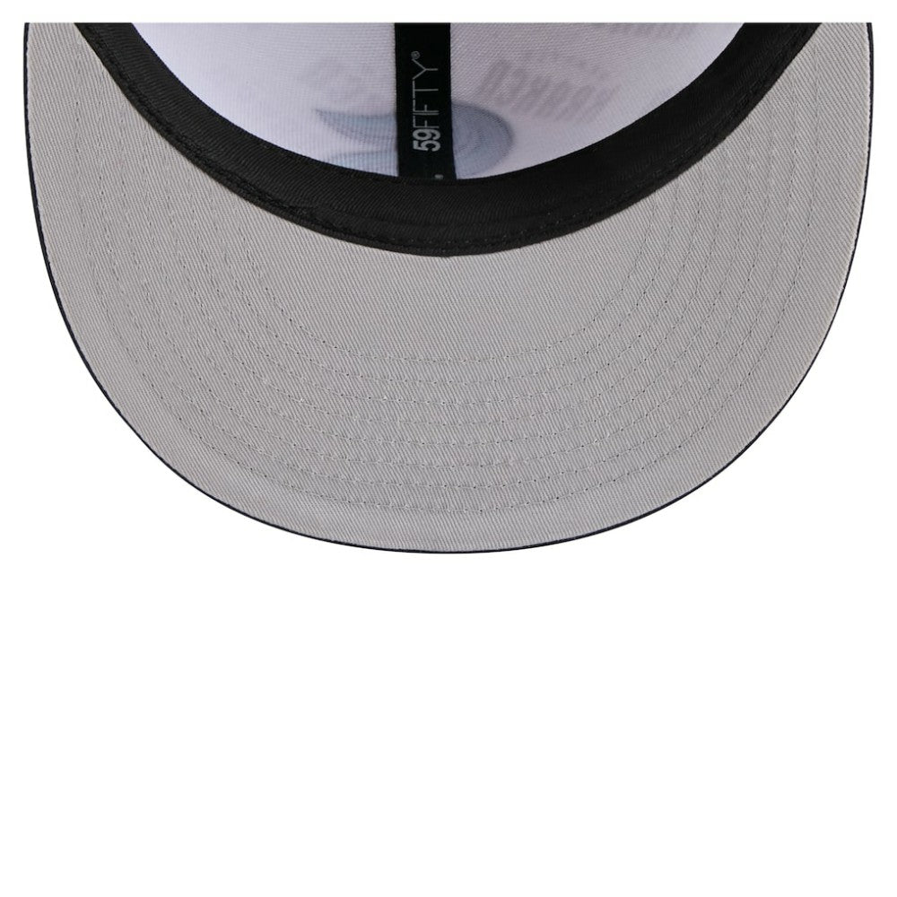 Seattle Kraken New Era Repeat Two-Tone 59FIFTY Fitted Hat - White/Deep Sea Blue - NHL