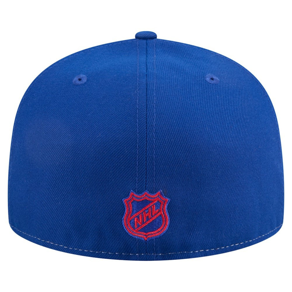 New York Rangers New Era Repeat Two-Tone 59FIFTY Fitted Hat - White/Blue - NHL