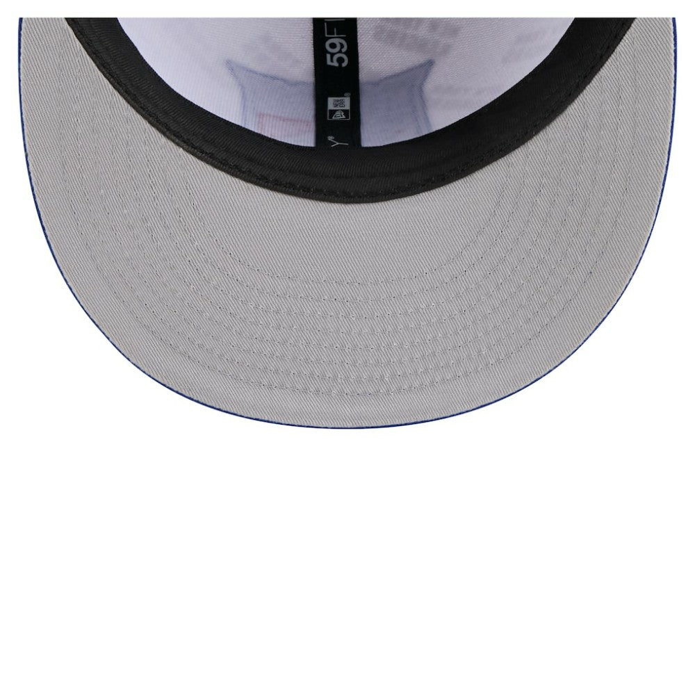 New York Rangers New Era Repeat Two-Tone 59FIFTY Fitted Hat - White/Blue - NHL
