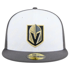Vegas Golden Knights New Era Repeat Two-Tone 59FIFTY Fitted Hat - White/Gray - NHL