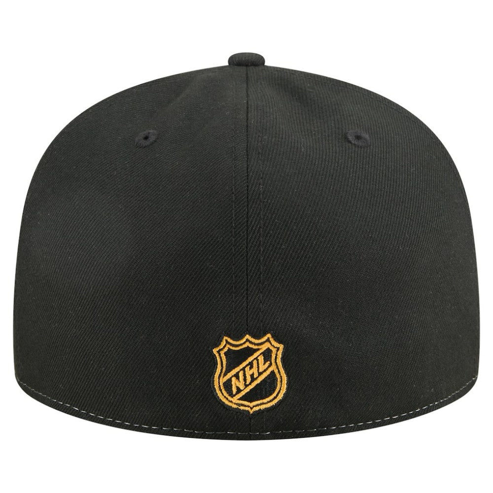 Boston Bruins New Era Repeat Two-Tone 59FIFTY Fitted Hat - White/Black - NHL