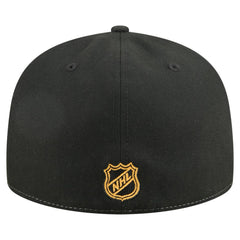 Boston Bruins New Era Repeat Two-Tone 59FIFTY Fitted Hat - White/Black - NHL