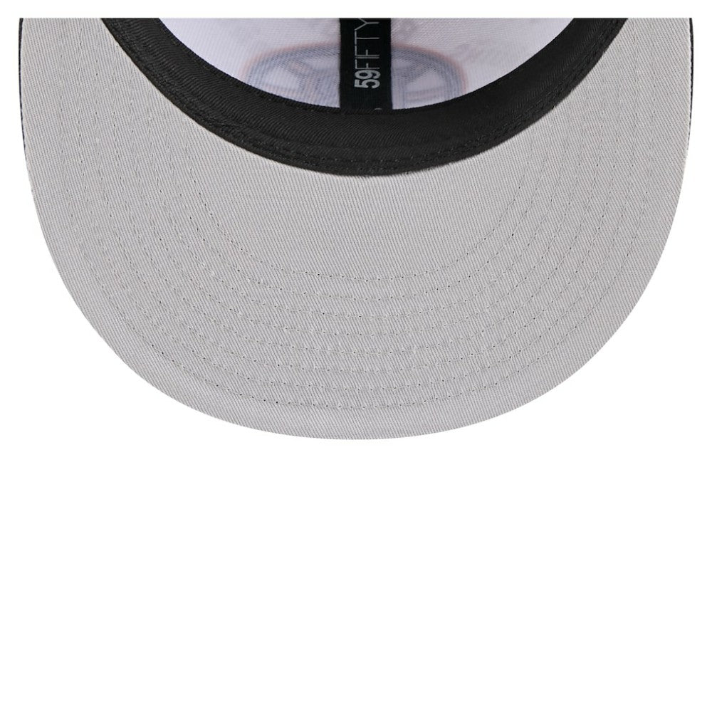 Boston Bruins New Era Repeat Two-Tone 59FIFTY Fitted Hat - White/Black - NHL