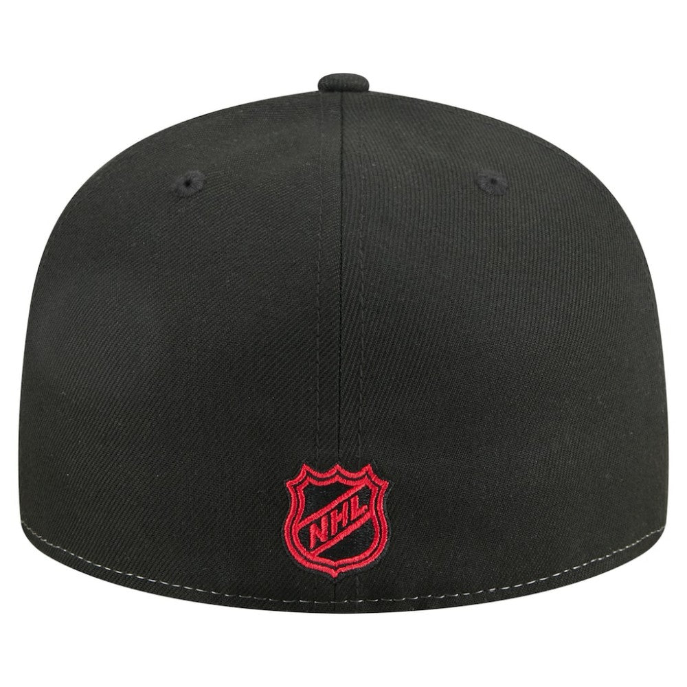 Chicago Blackhawks New Era Repeat Two-Tone 59FIFTY Fitted Hat - White/Black - NHL