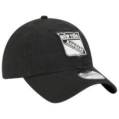 New York Rangers New Era Stamp Fabric Applique 9TWENTY Adjustable Hat - Black - NHL