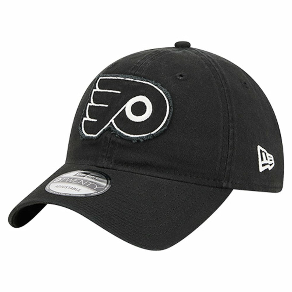 Philadelphia Flyers New Era Stamp Fabric Applique 9TWENTY Adjustable Hat - Black - NHL